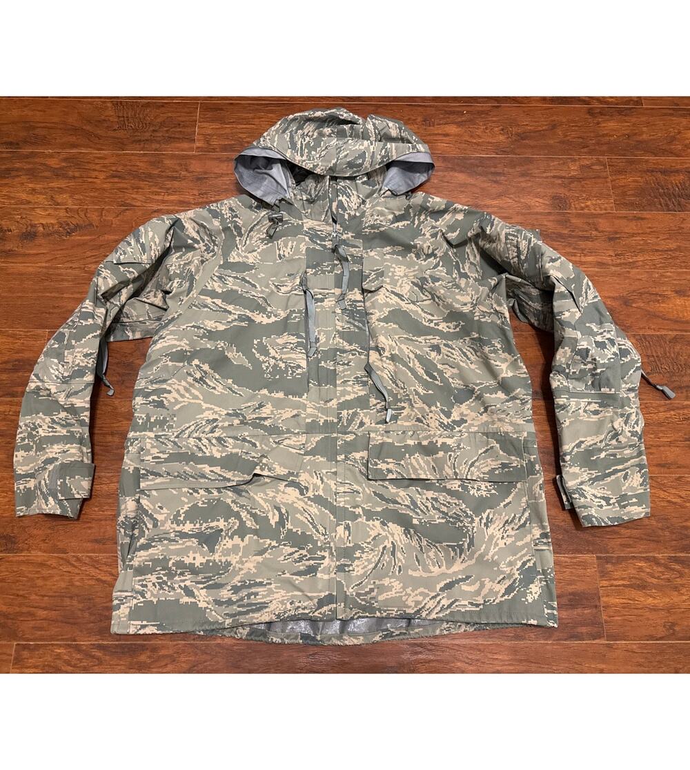 USGI Parka All Purpose Environmental Apecs Air Force Tiger Stripe XL